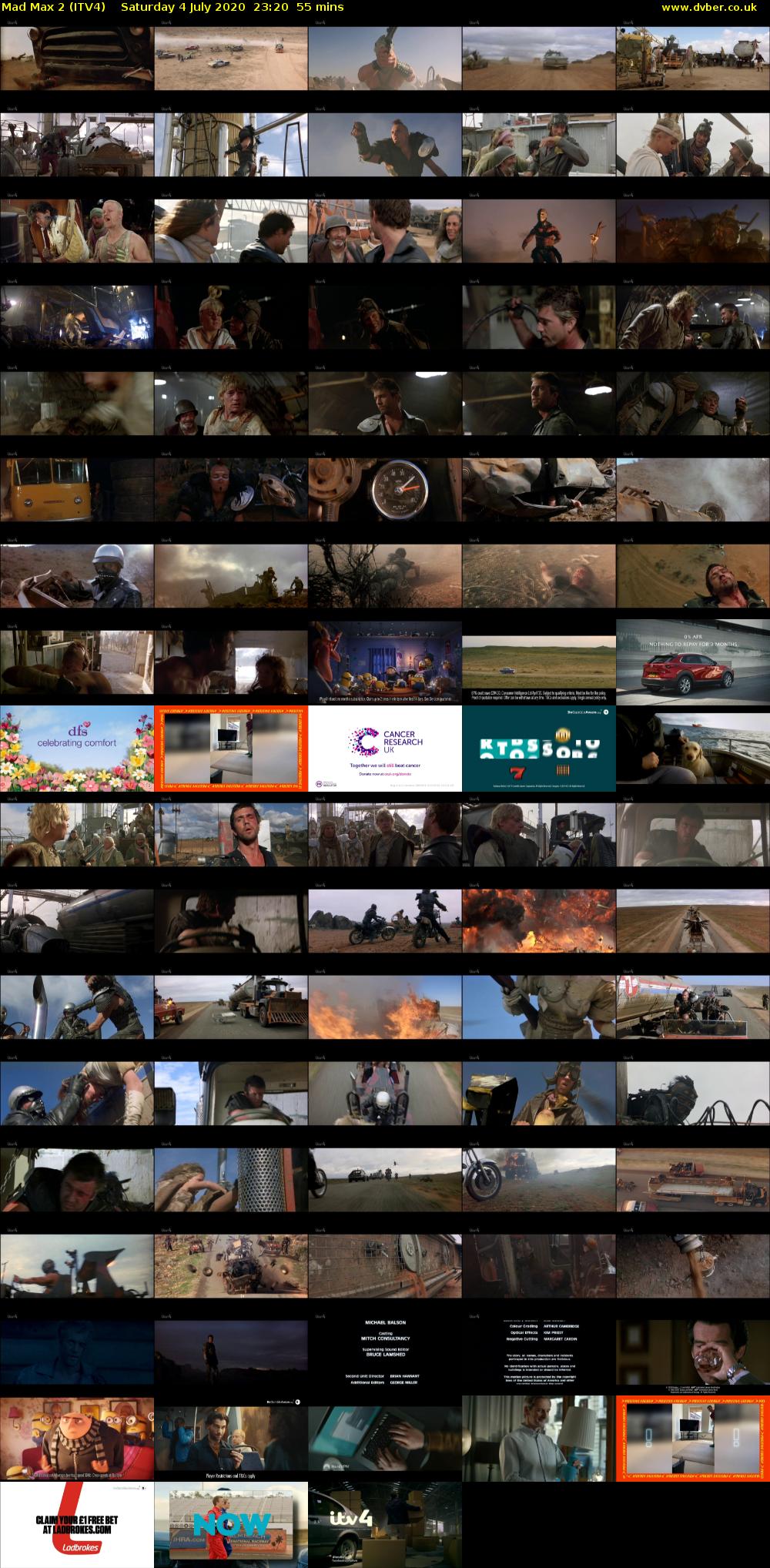 Mad Max 2 (ITV4) Saturday 4 July 2020 23:20 - 00:15