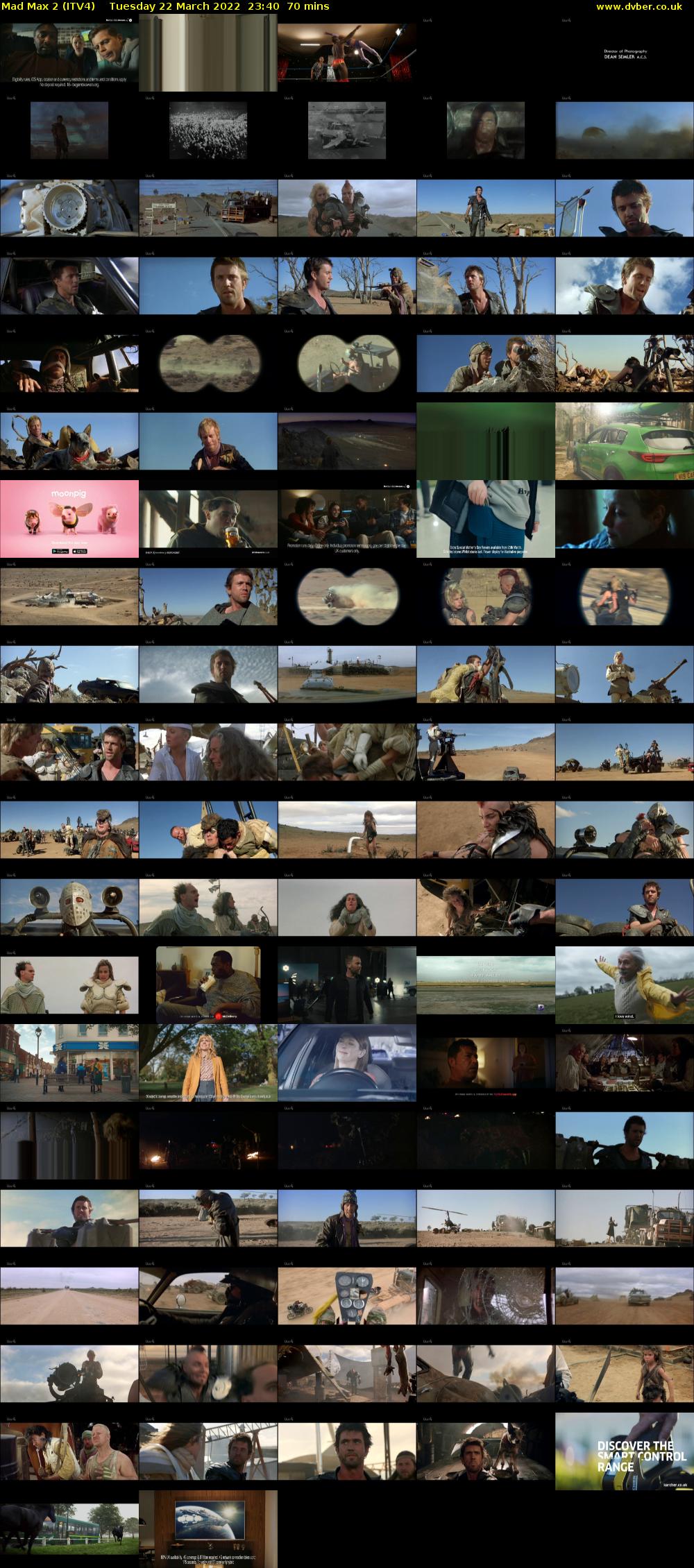 Mad Max 2 (ITV4) Tuesday 22 March 2022 23:40 - 00:50