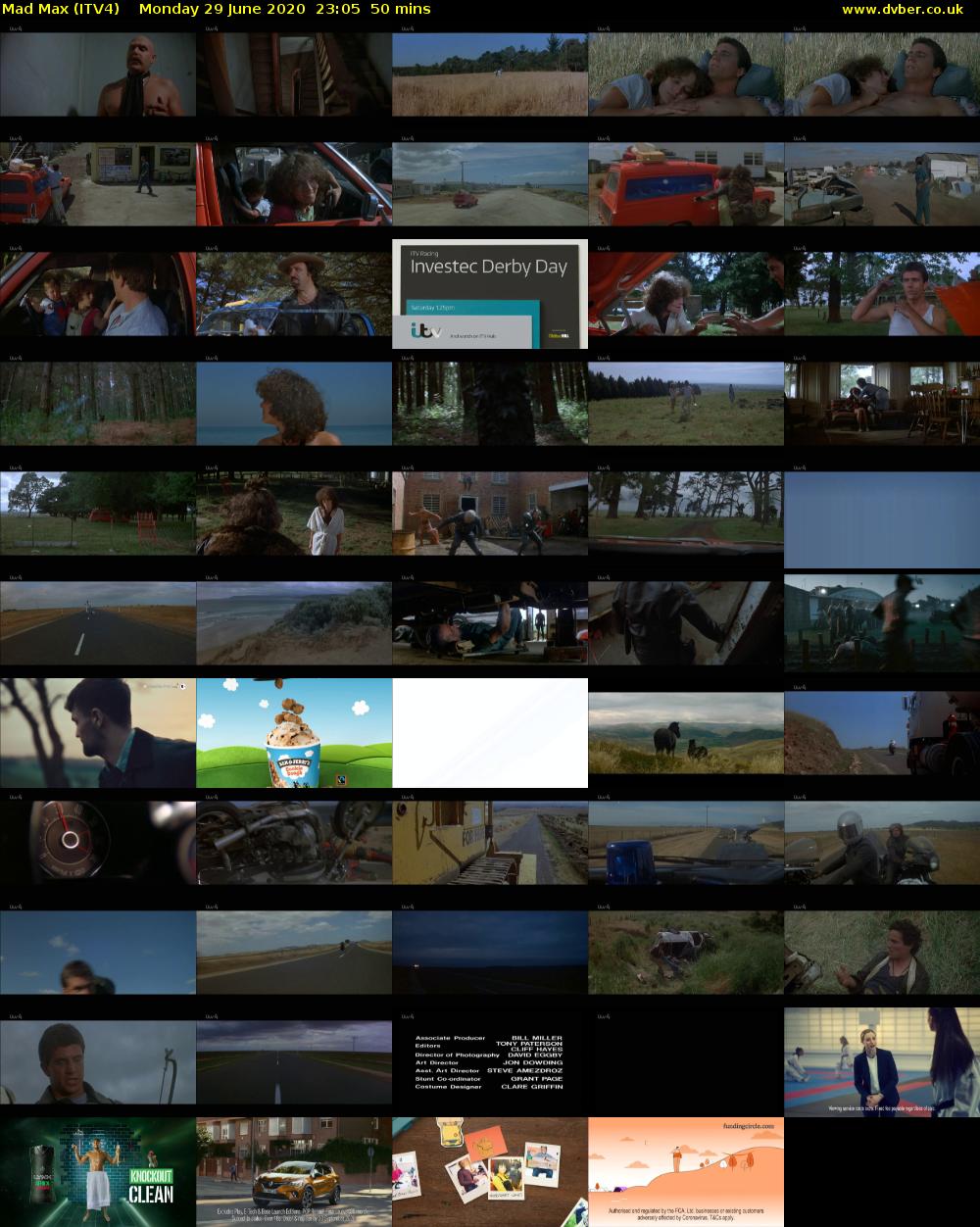 Mad Max (ITV4) Monday 29 June 2020 23:05 - 23:55