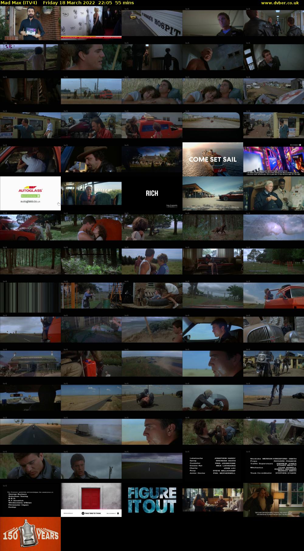 Mad Max (ITV4) Friday 18 March 2022 22:05 - 23:00