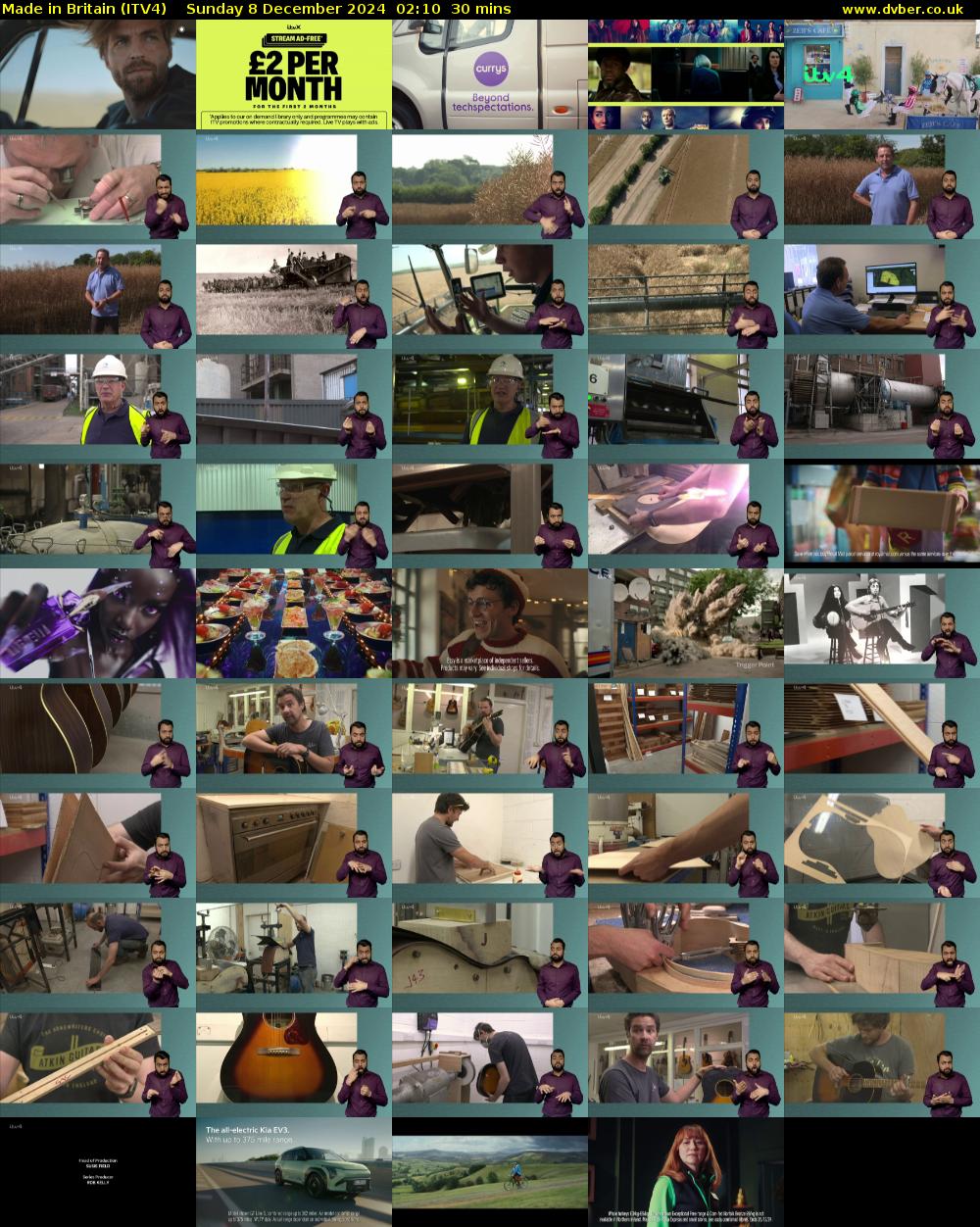 Made in Britain (ITV4) Sunday 8 December 2024 02:10 - 02:40