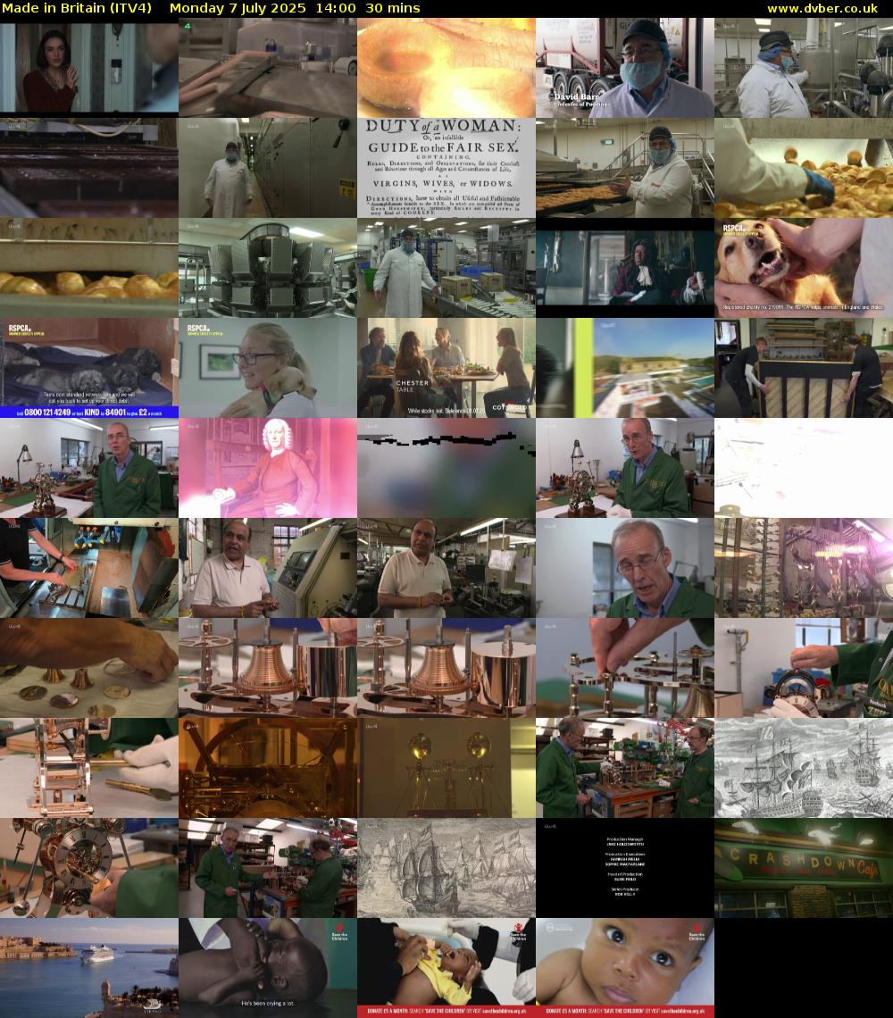 Made in Britain (ITV4) Monday 7 July 2025 14:00 - 14:30