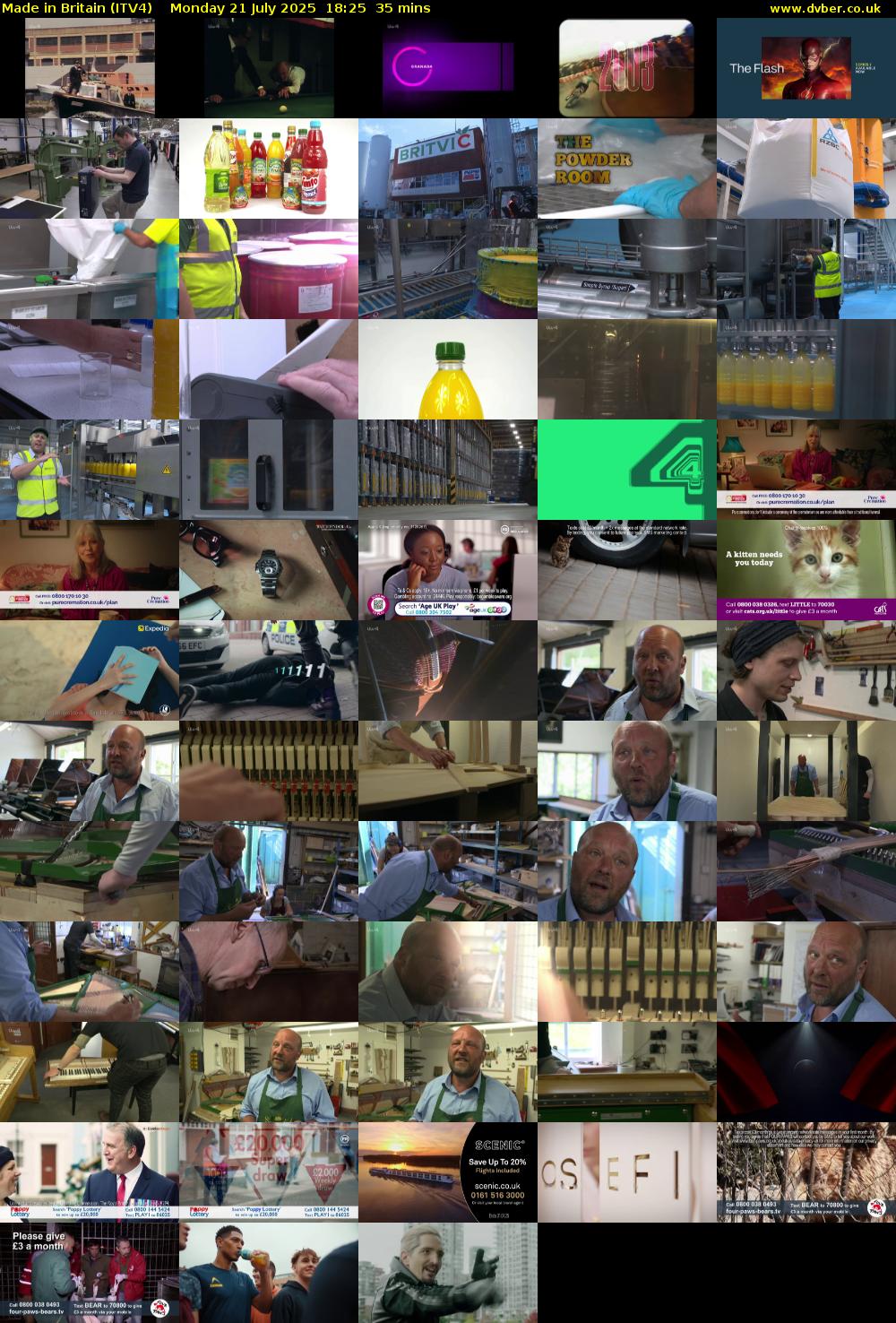 Made in Britain (ITV4) Monday 21 July 2025 18:25 - 19:00