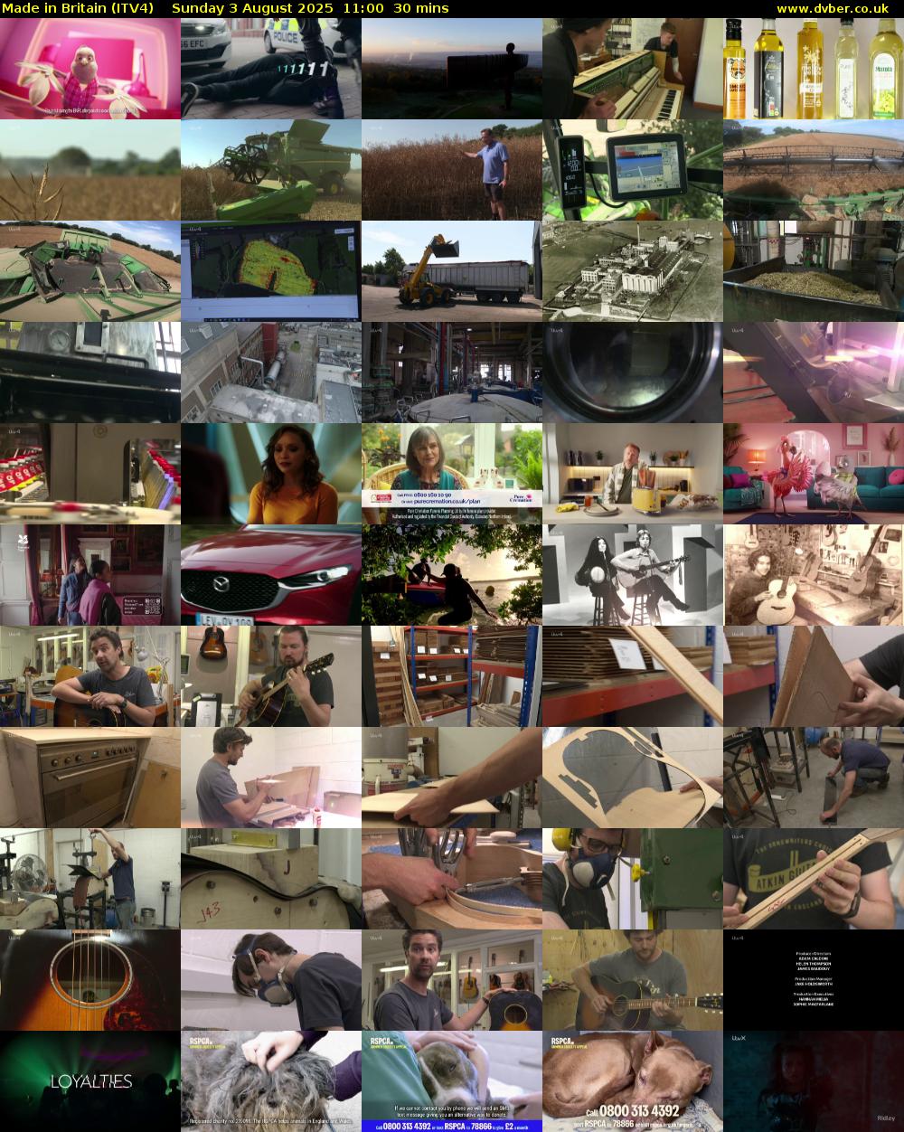 Made in Britain (ITV4) Sunday 3 August 2025 11:00 - 11:30