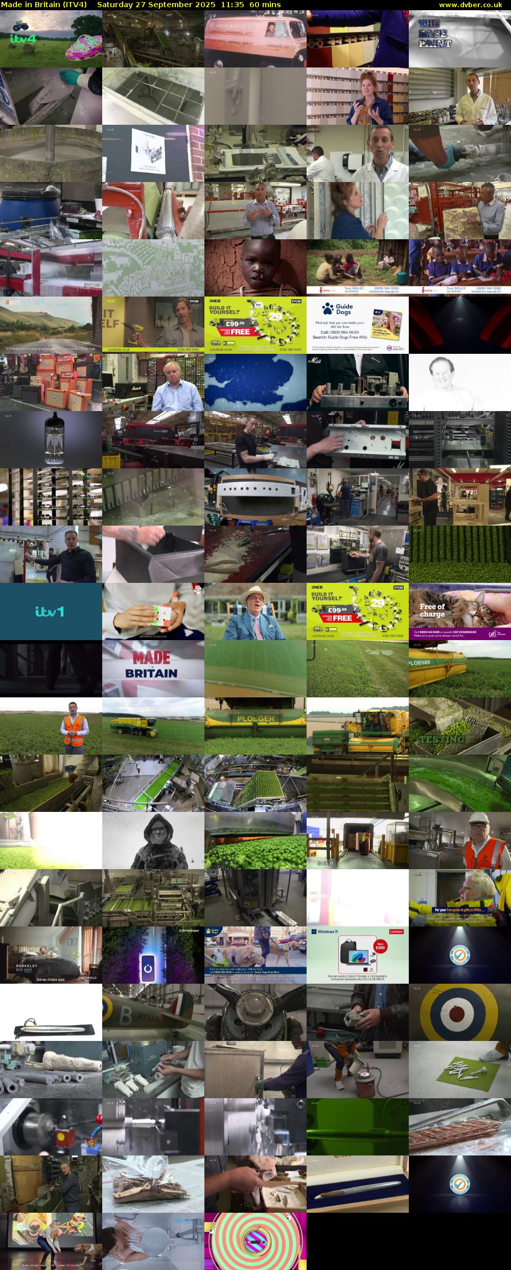 Made in Britain (ITV4) Saturday 27 September 2025 11:35 - 12:35