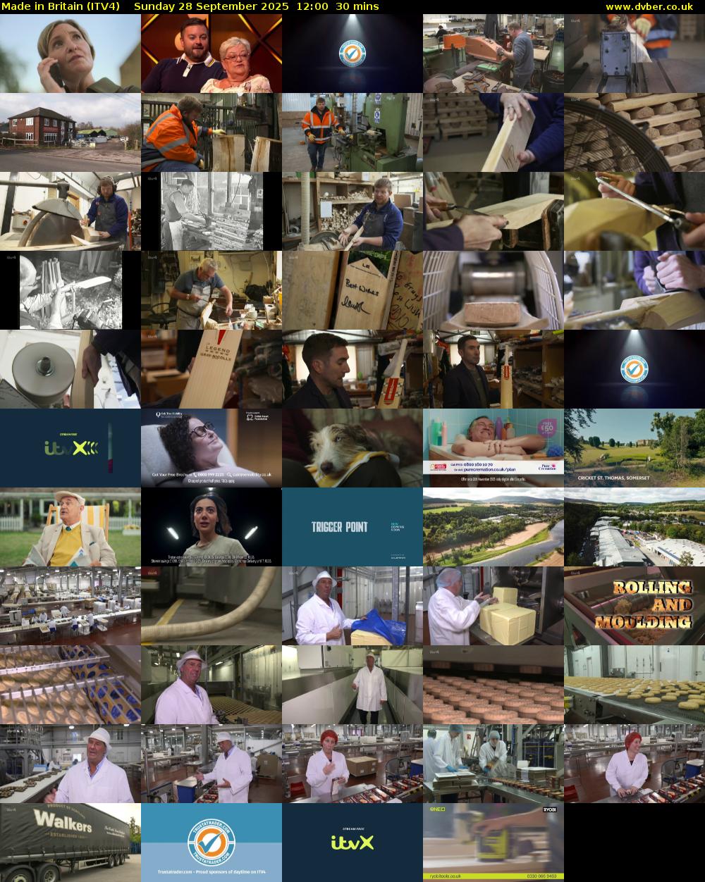 Made in Britain (ITV4) Sunday 28 September 2025 12:00 - 12:30