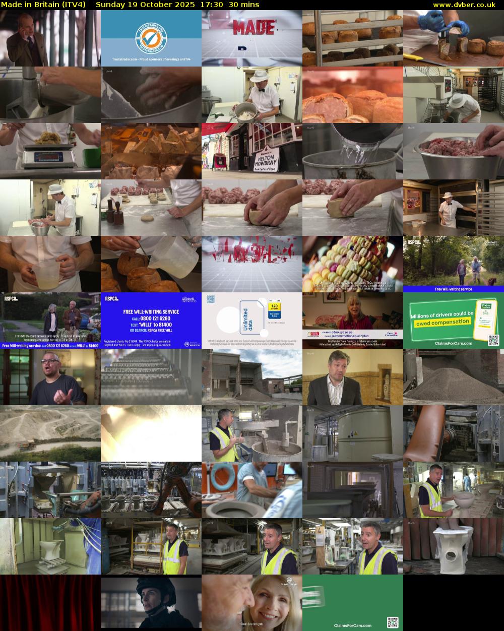 Made in Britain (ITV4) Sunday 19 October 2025 17:30 - 18:00