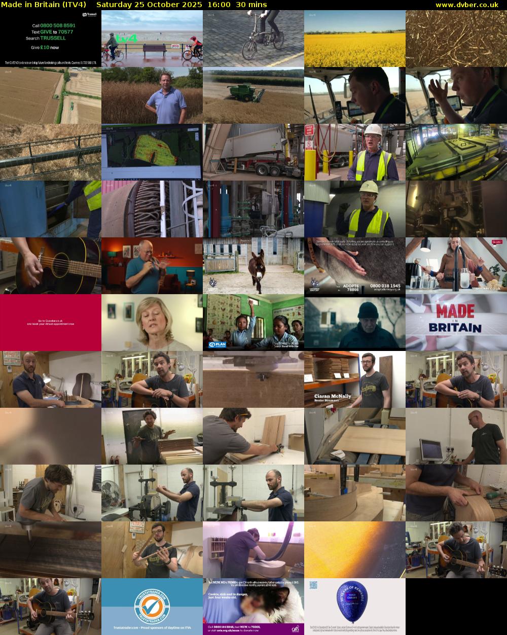 Made in Britain (ITV4) Saturday 25 October 2025 16:00 - 16:30