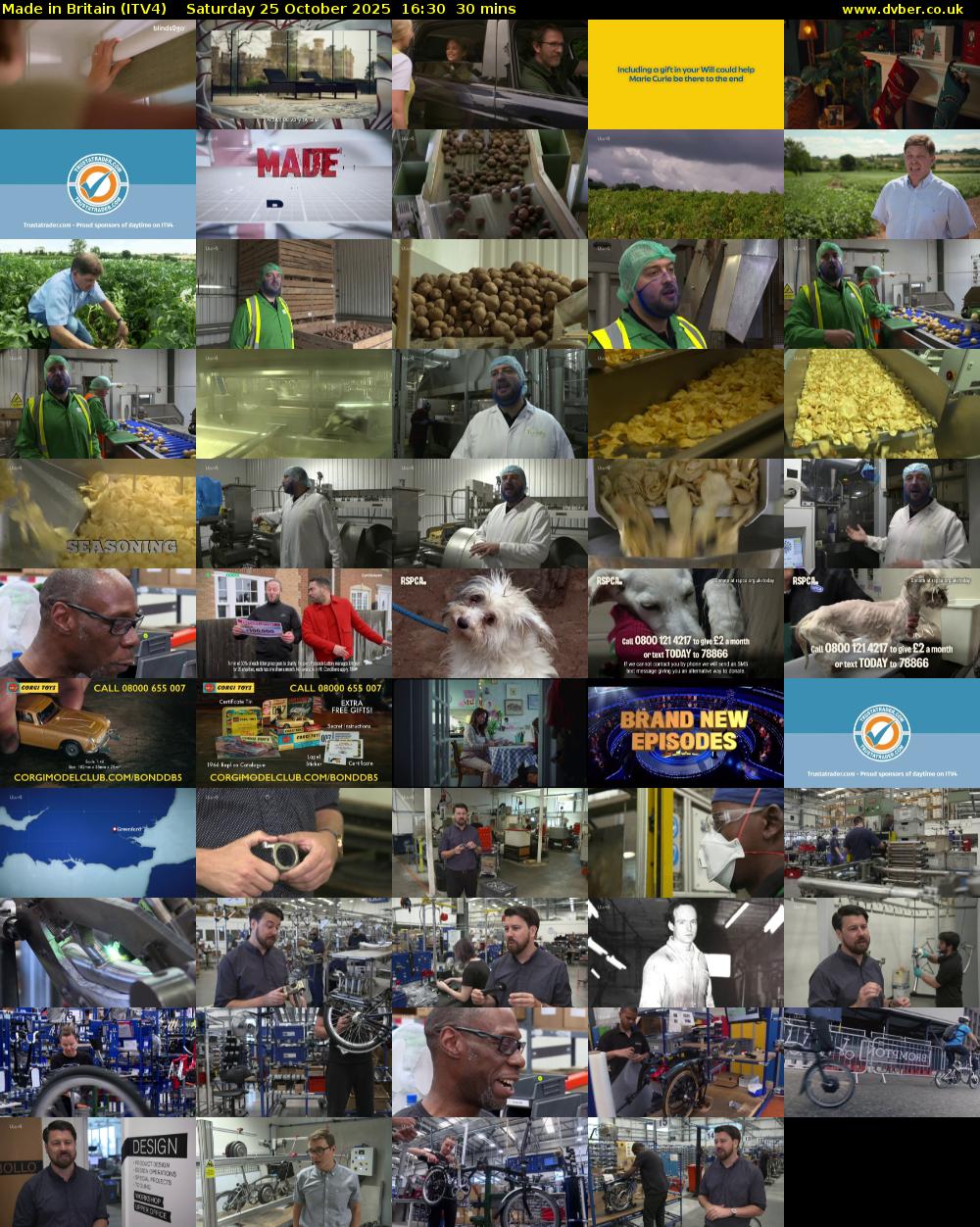 Made in Britain (ITV4) Saturday 25 October 2025 16:30 - 17:00