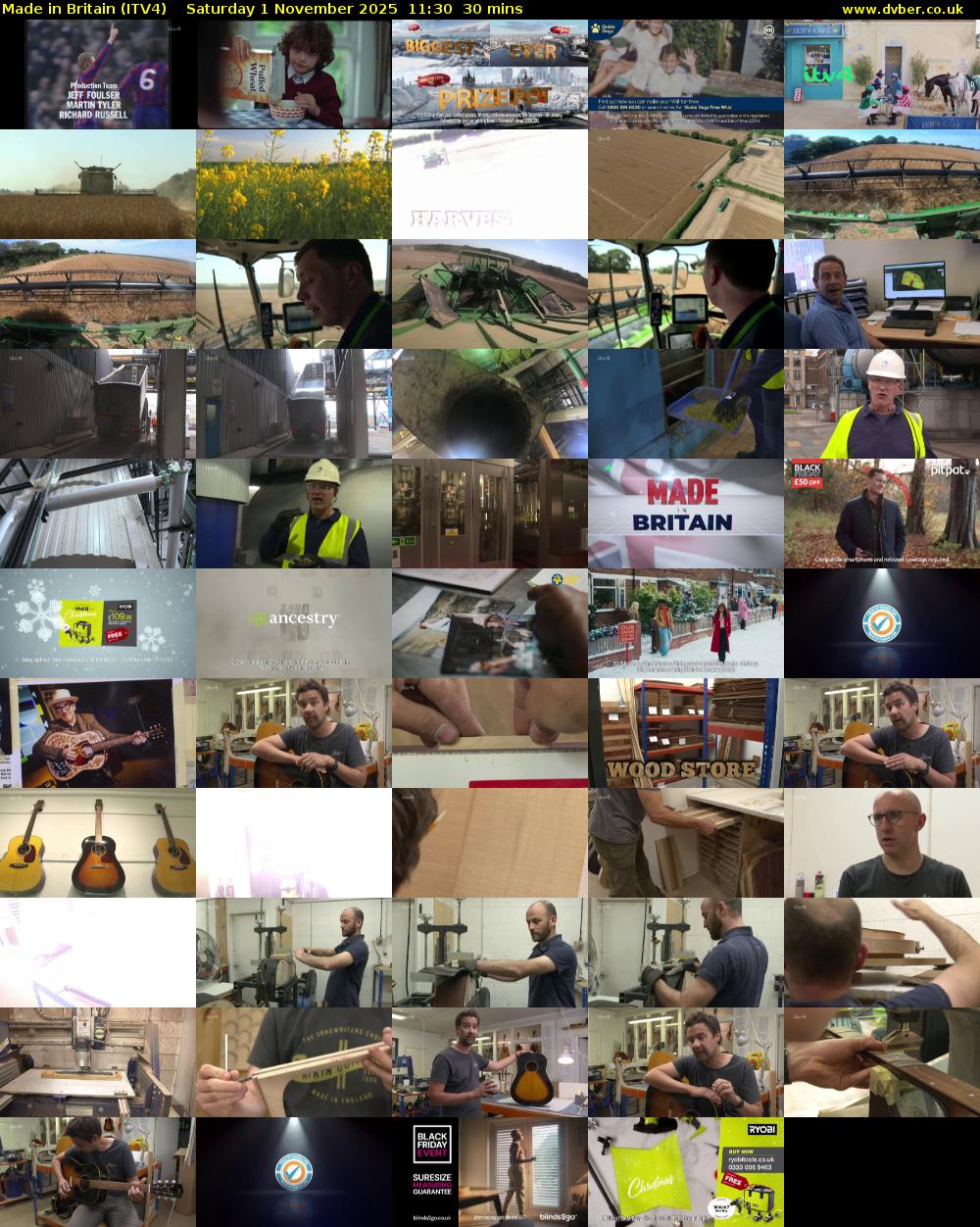 Made in Britain (ITV4) Saturday 1 November 2025 11:30 - 12:00