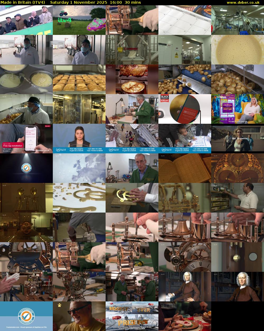 Made in Britain (ITV4) Saturday 1 November 2025 16:00 - 16:30