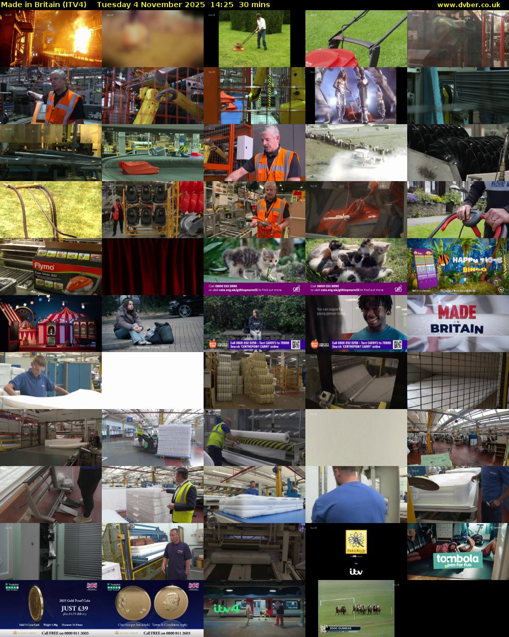 Made in Britain (ITV4) Tuesday 4 November 2025 14:25 - 14:55
