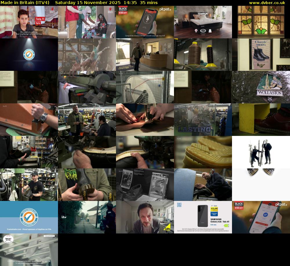 Made in Britain (ITV4) Saturday 15 November 2025 14:35 - 15:10