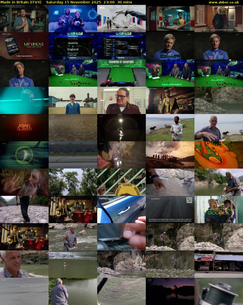 Made in Britain (ITV4) Saturday 15 November 2025 23:00 - 23:30