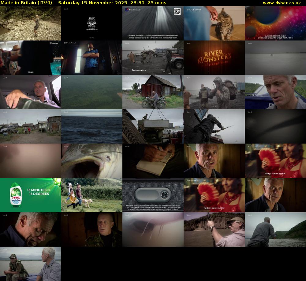 Made in Britain (ITV4) Saturday 15 November 2025 23:30 - 23:55