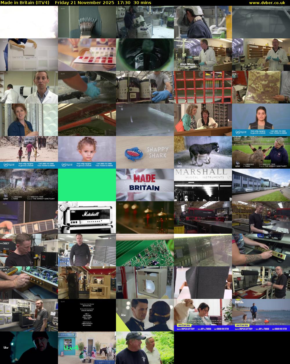 Made in Britain (ITV4) Friday 21 November 2025 17:30 - 18:00