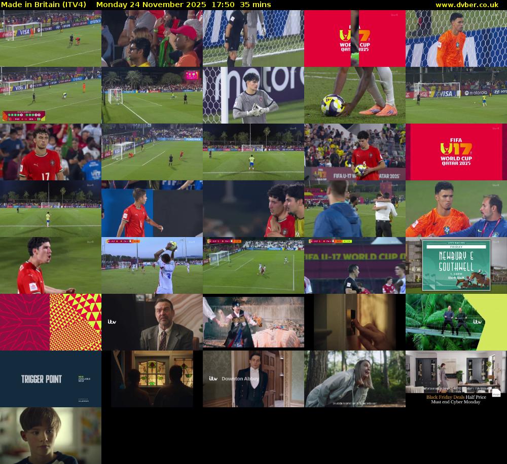 Made in Britain (ITV4) Monday 24 November 2025 17:50 - 18:25