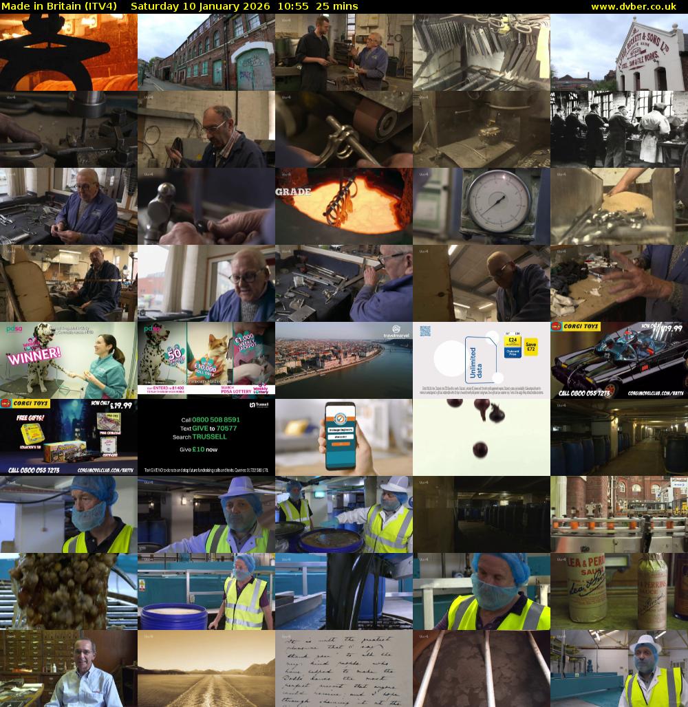 Made in Britain (ITV4) Saturday 10 January 2026 10:55 - 11:20