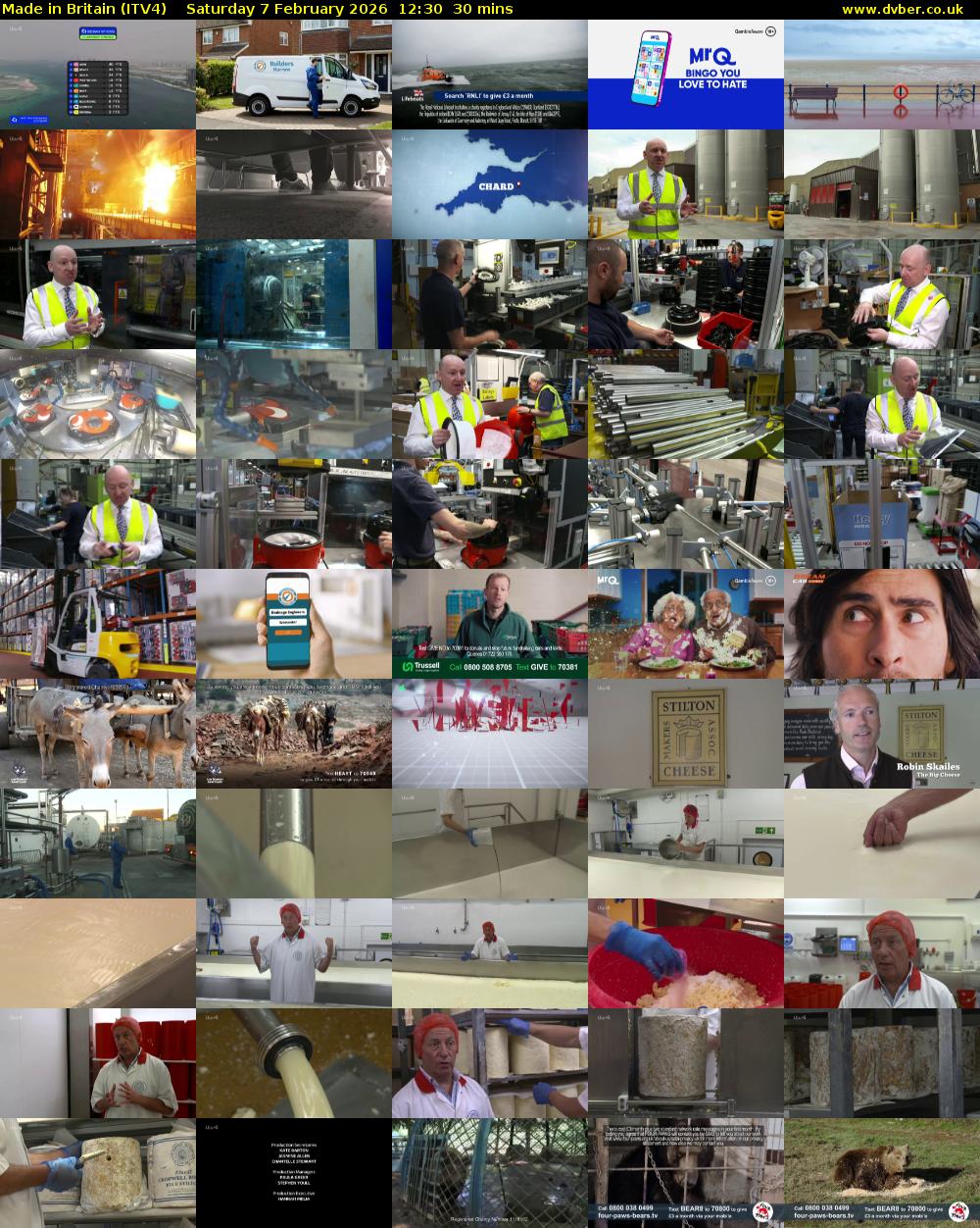 Made in Britain (ITV4) Saturday 7 February 2026 12:30 - 13:00