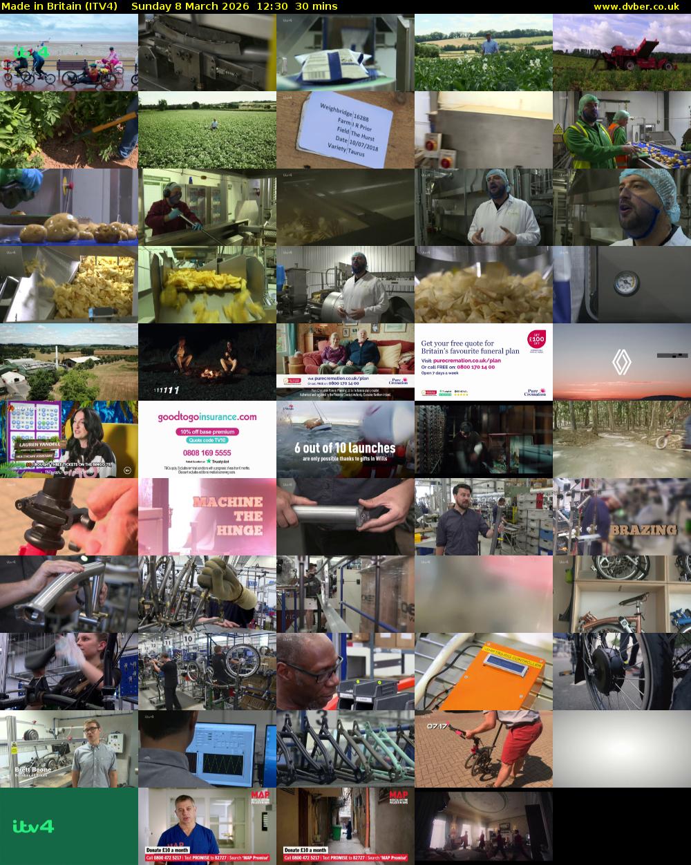 Made in Britain (ITV4) Sunday 8 March 2026 12:30 - 13:00