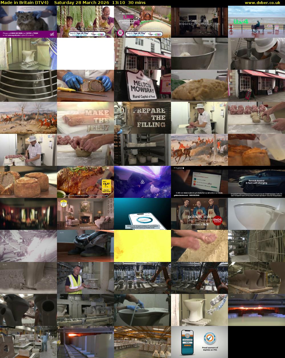 Made in Britain (ITV4) Saturday 28 March 2026 13:10 - 13:40