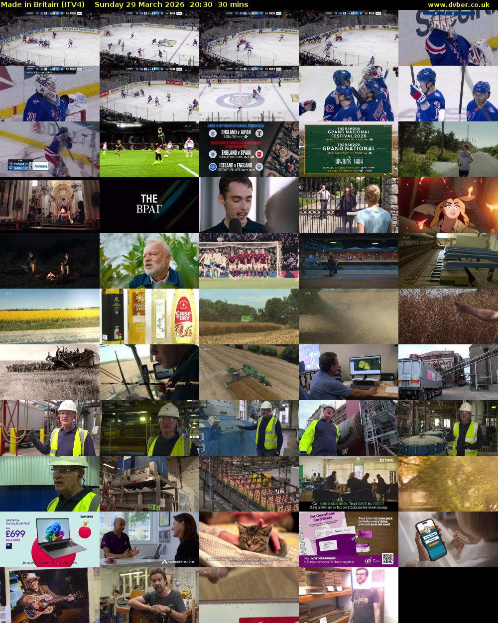 Made in Britain (ITV4) Sunday 29 March 2026 20:30 - 21:00