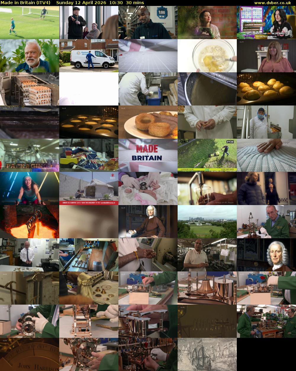 Made in Britain (ITV4) Sunday 12 April 2026 10:30 - 11:00