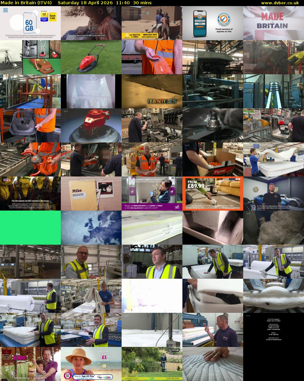 Made in Britain (ITV4) Saturday 18 April 2026 11:40 - 12:10