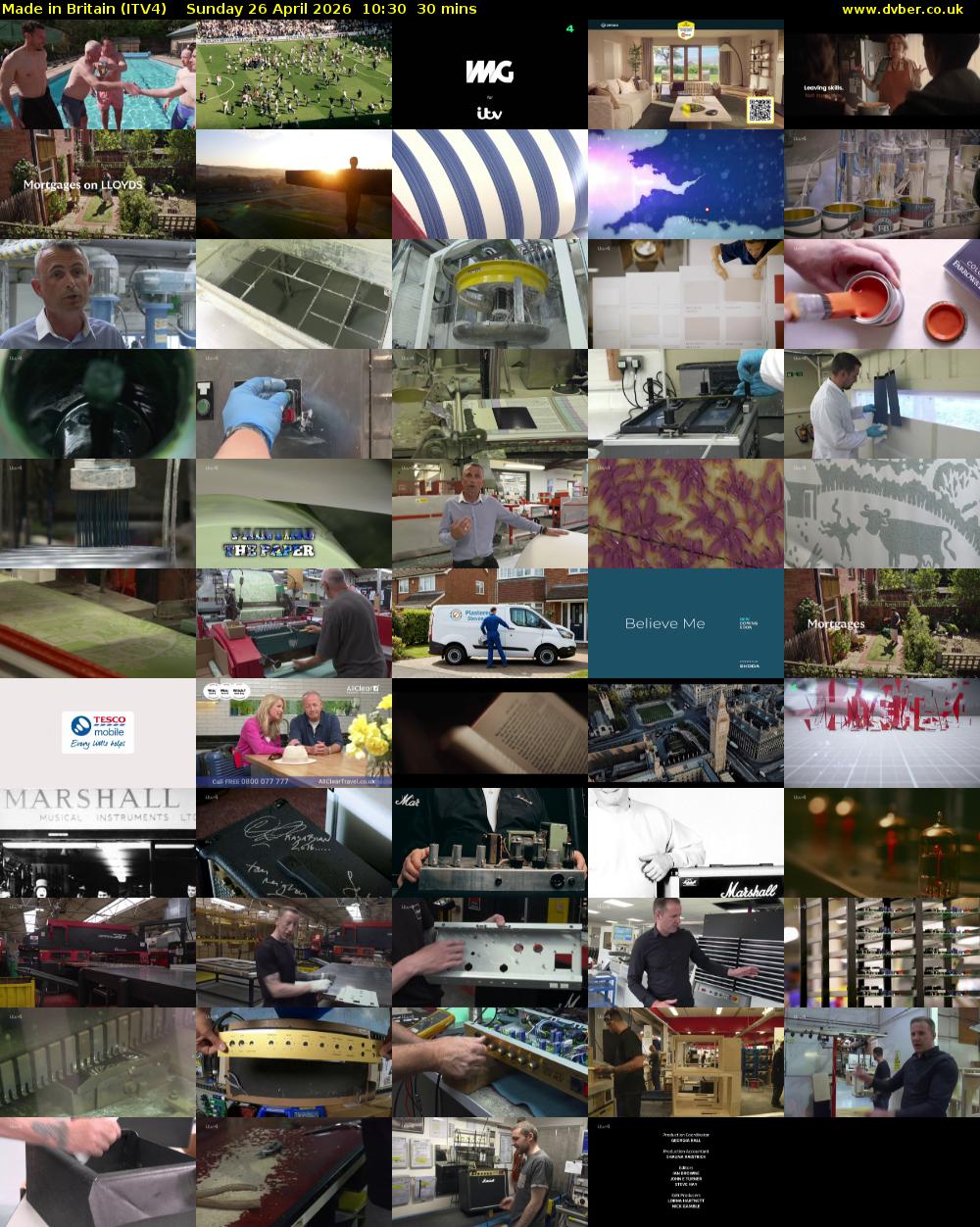 Made in Britain (ITV4) Sunday 26 April 2026 10:30 - 11:00