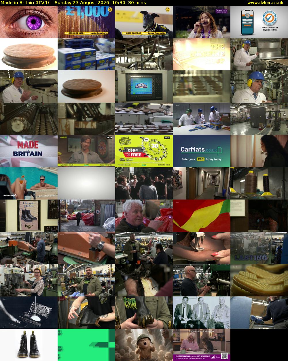 Made in Britain (ITV4) Sunday 23 August 2026 10:30 - 11:00