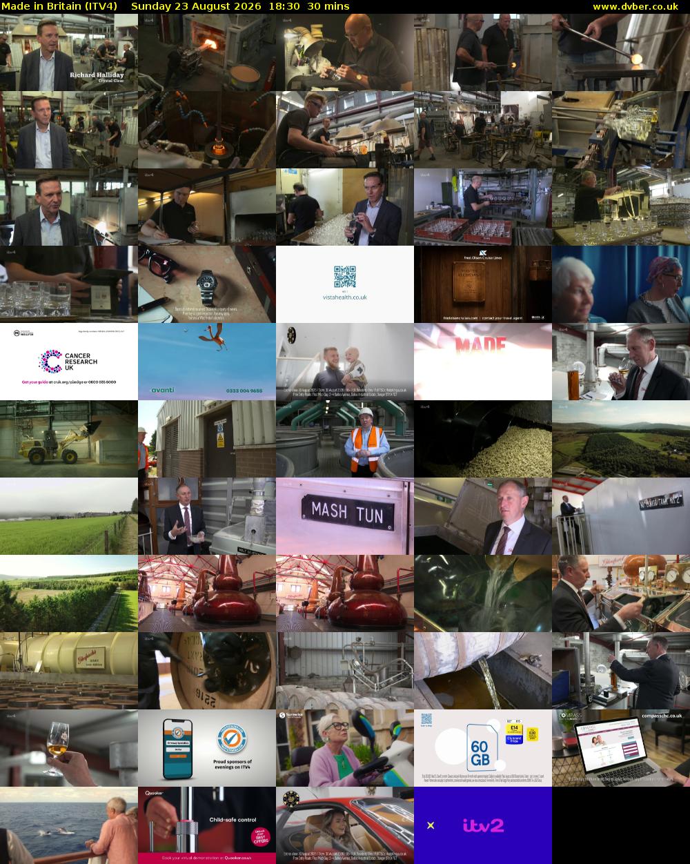 Made in Britain (ITV4) Sunday 23 August 2026 18:30 - 19:00