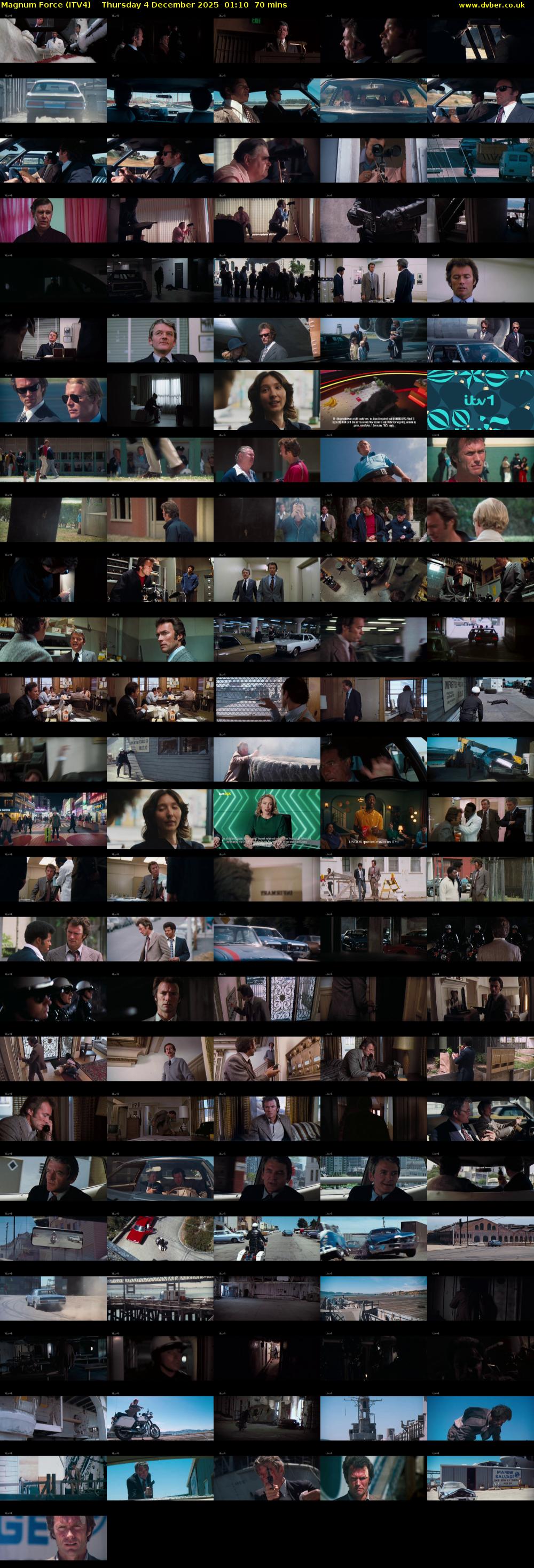 Magnum Force (ITV4) Thursday 4 December 2025 01:10 - 02:20