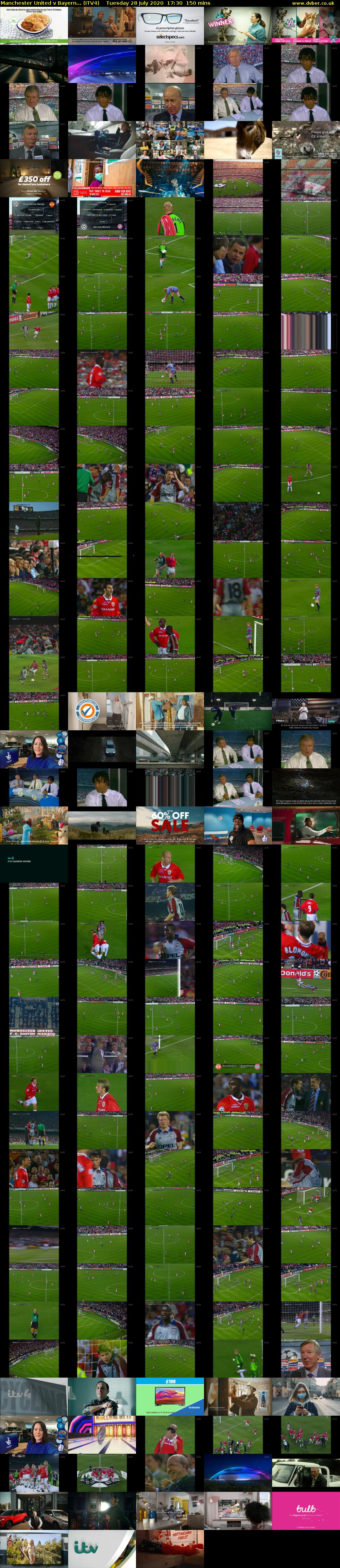 Manchester United v Bayern... (ITV4) Tuesday 28 July 2020 17:30 - 20:00