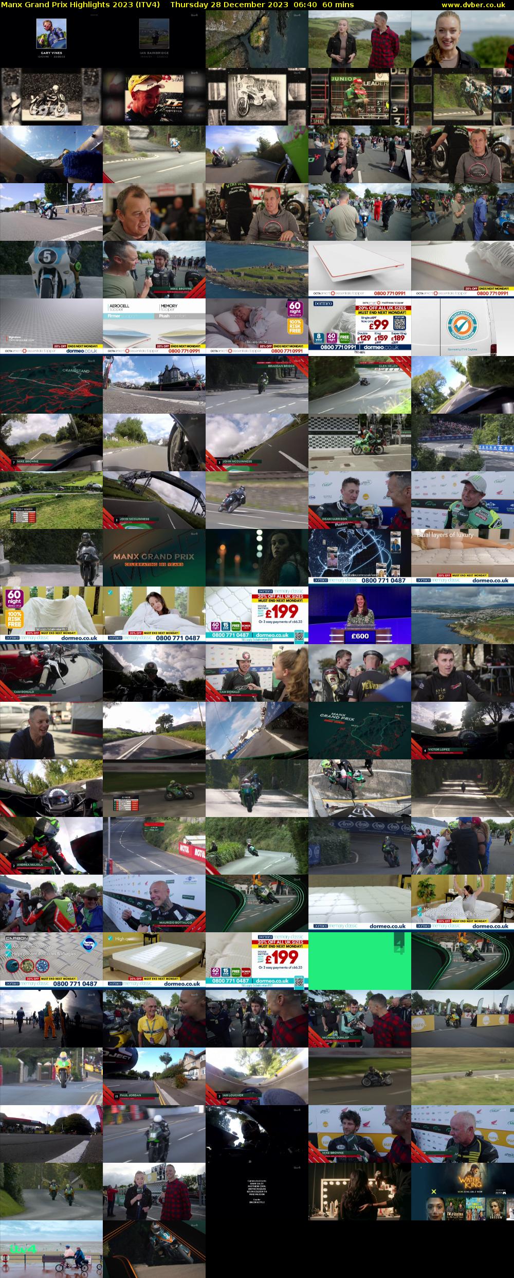 Manx Grand Prix Highlights 2023 (ITV4) Thursday 28 December 2023 06:40 - 07:40