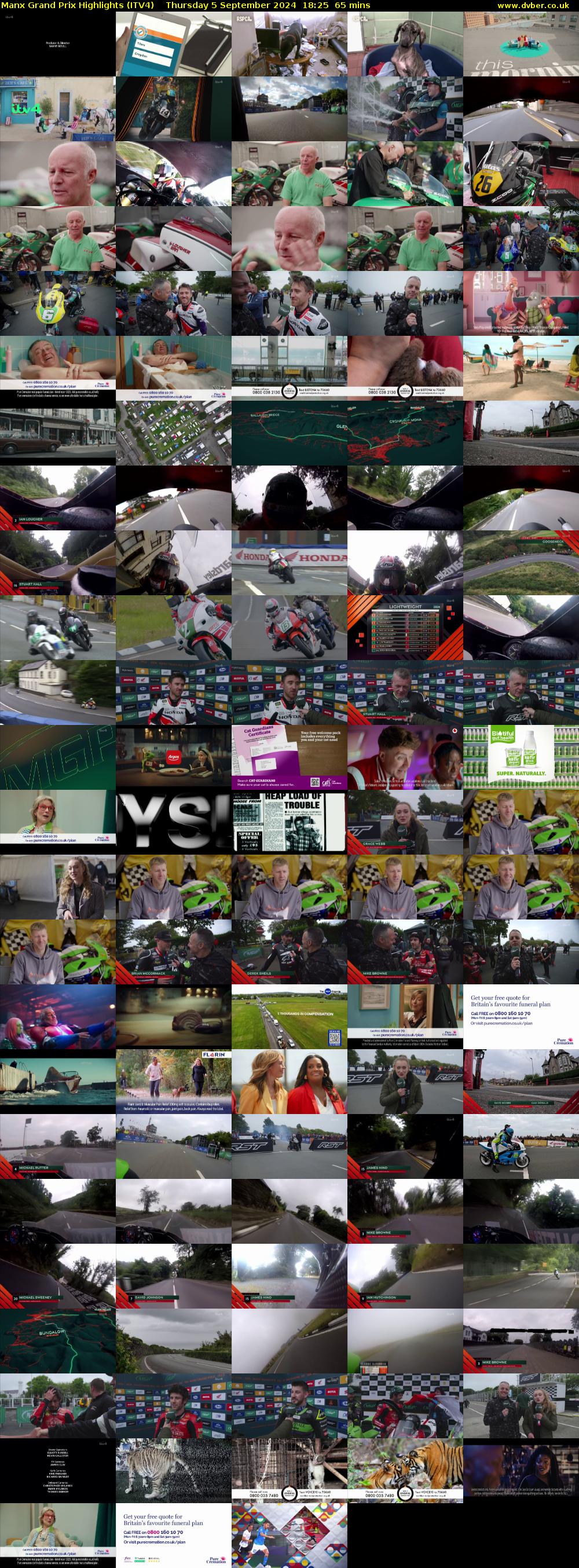 Manx Grand Prix Highlights (ITV4) Thursday 5 September 2024 18:25 - 19:30