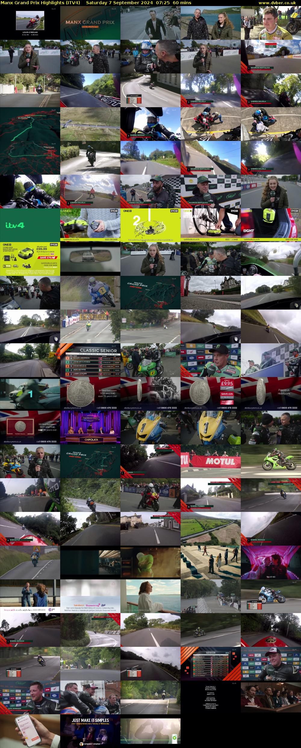 Manx Grand Prix Highlights (ITV4) Saturday 7 September 2024 07:25 - 08:25