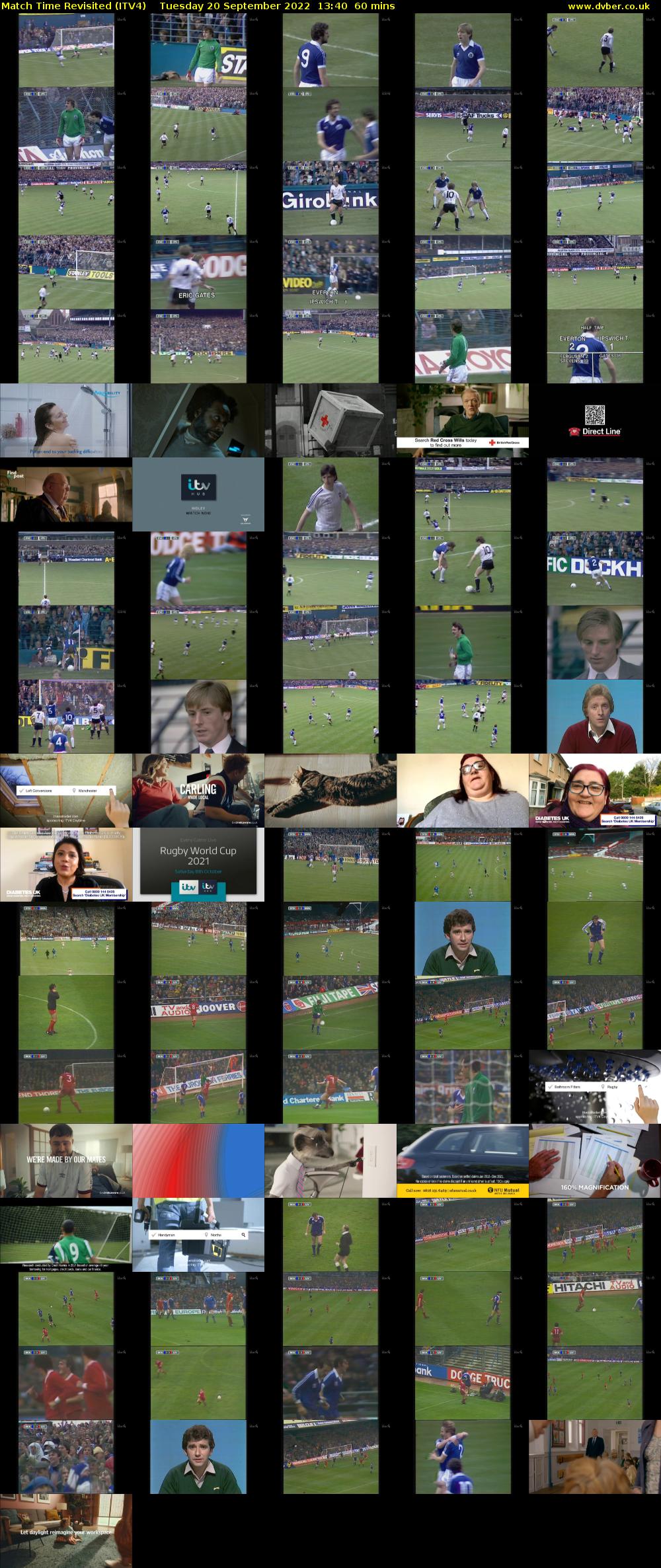 Match Time Revisited (ITV4) Tuesday 20 September 2022 13:40 - 14:40