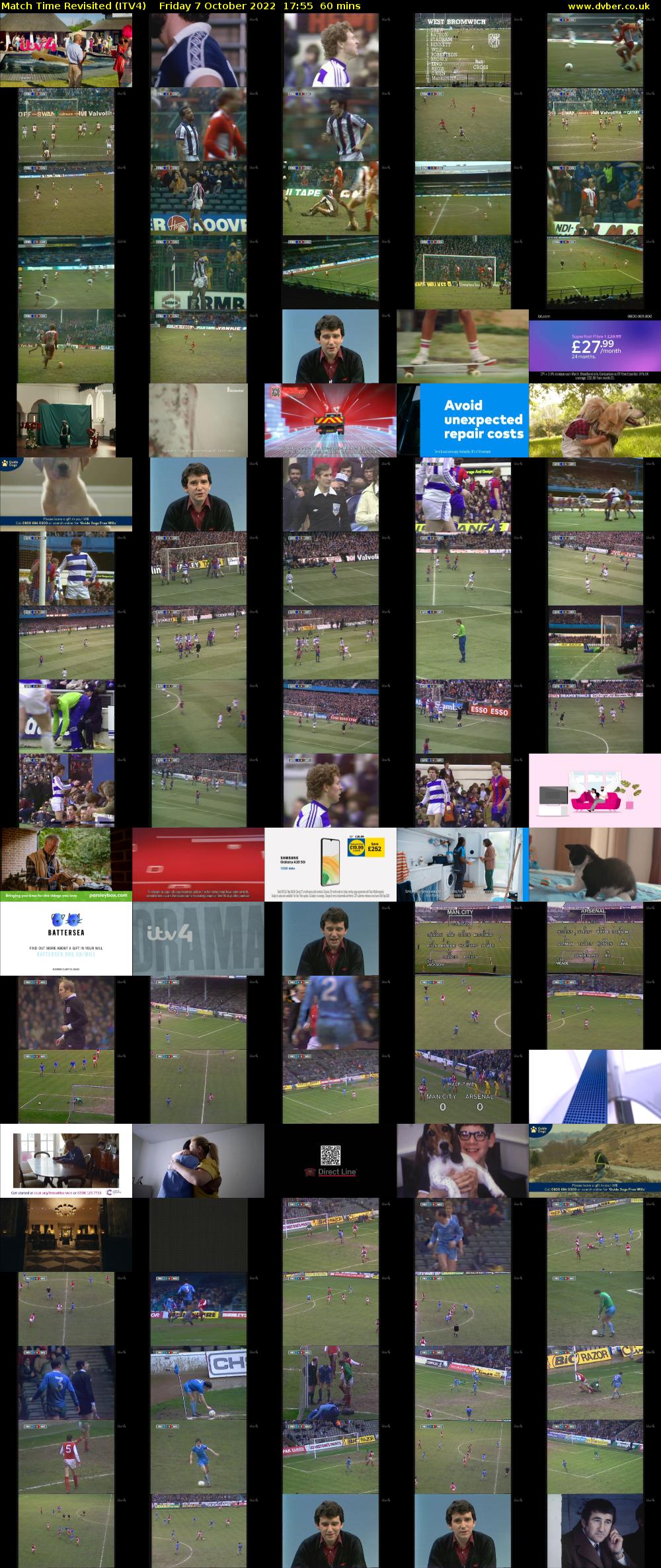 Match Time Revisited (ITV4) Friday 7 October 2022 17:55 - 18:55
