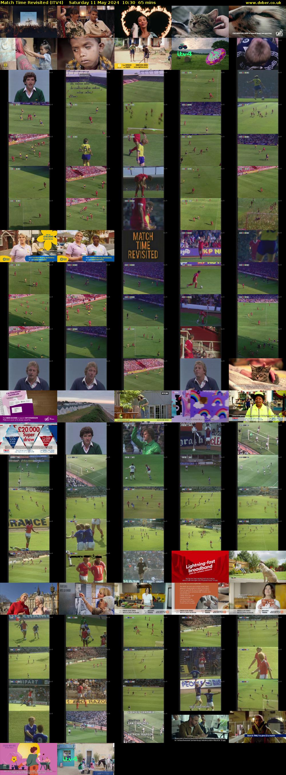 Match Time Revisited (ITV4) Saturday 11 May 2024 10:30 - 11:35