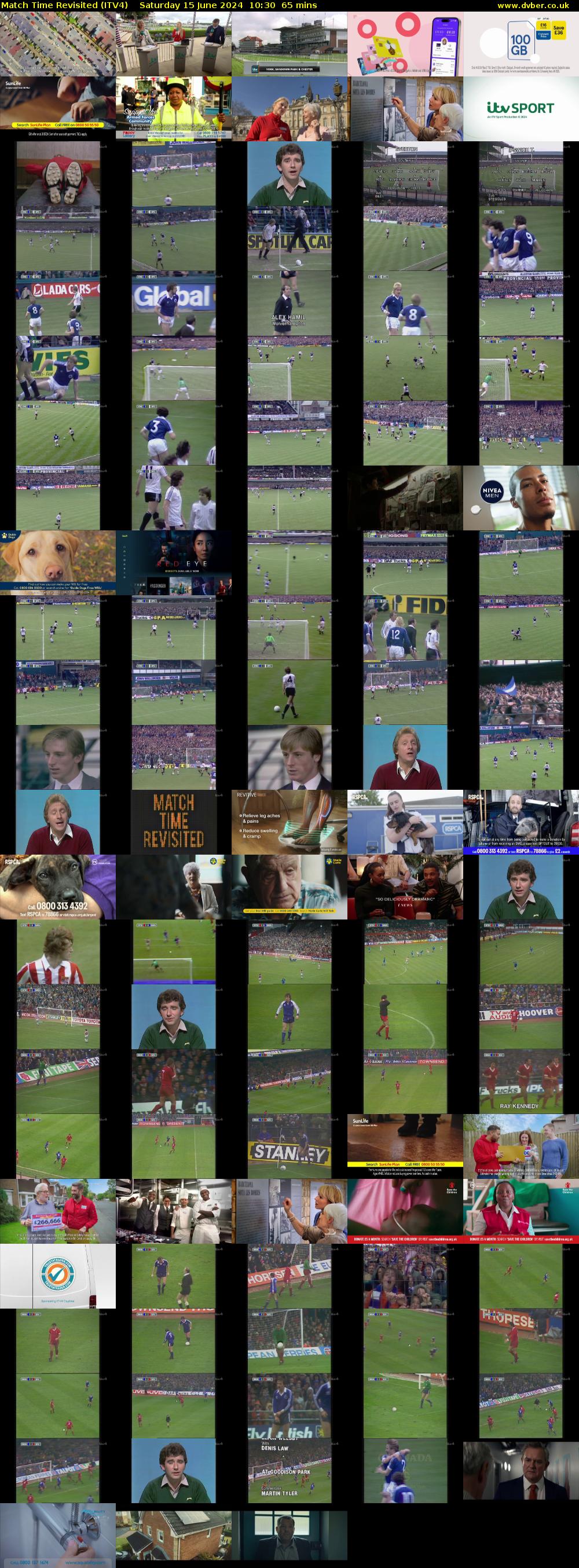 Match Time Revisited (ITV4) Saturday 15 June 2024 10:30 - 11:35