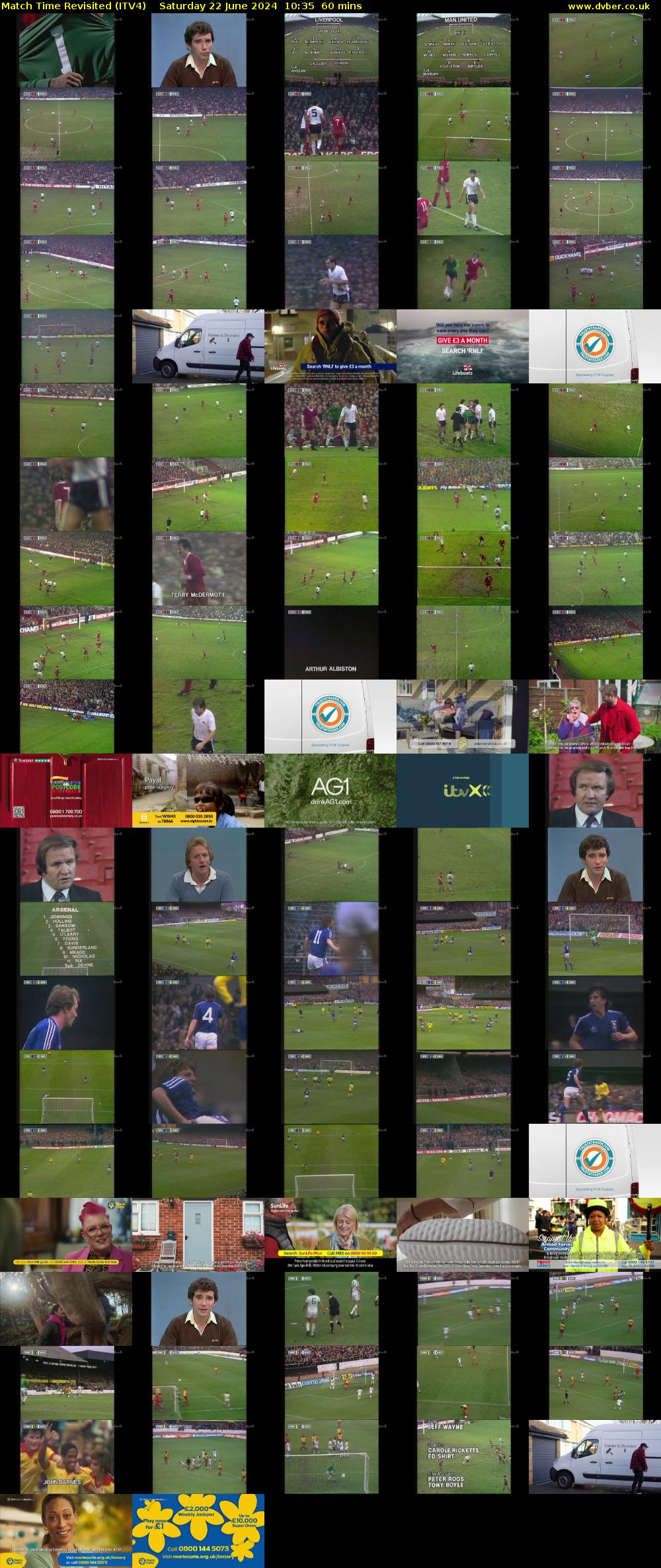 Match Time Revisited (ITV4) Saturday 22 June 2024 10:35 - 11:35