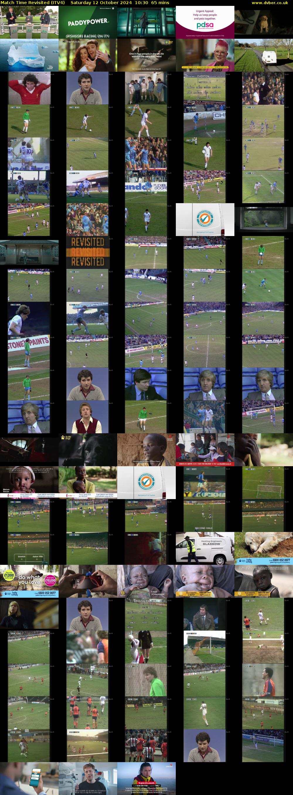 Match Time Revisited (ITV4) Saturday 12 October 2024 10:30 - 11:35