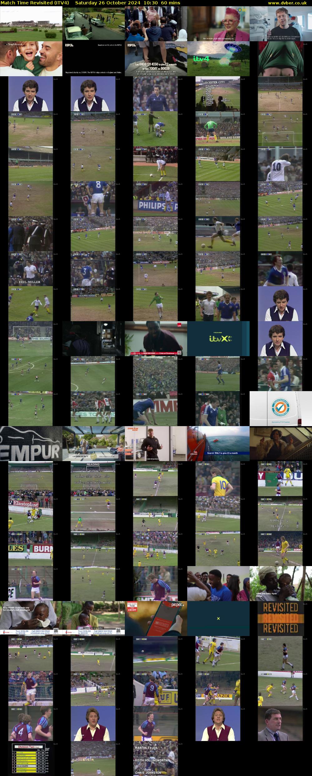 Match Time Revisited (ITV4) Saturday 26 October 2024 10:30 - 11:30