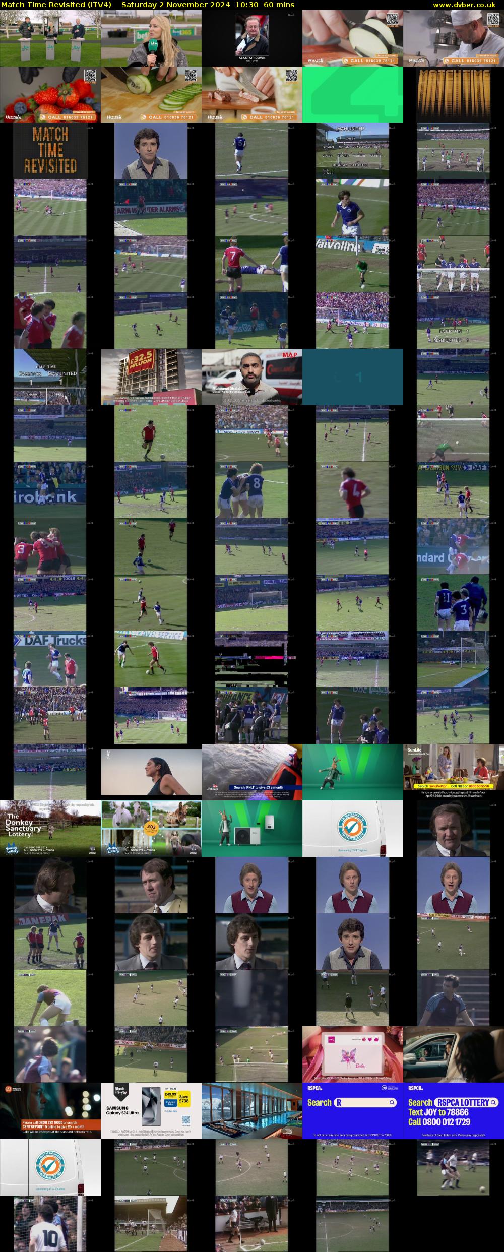 Match Time Revisited (ITV4) Saturday 2 November 2024 10:30 - 11:30