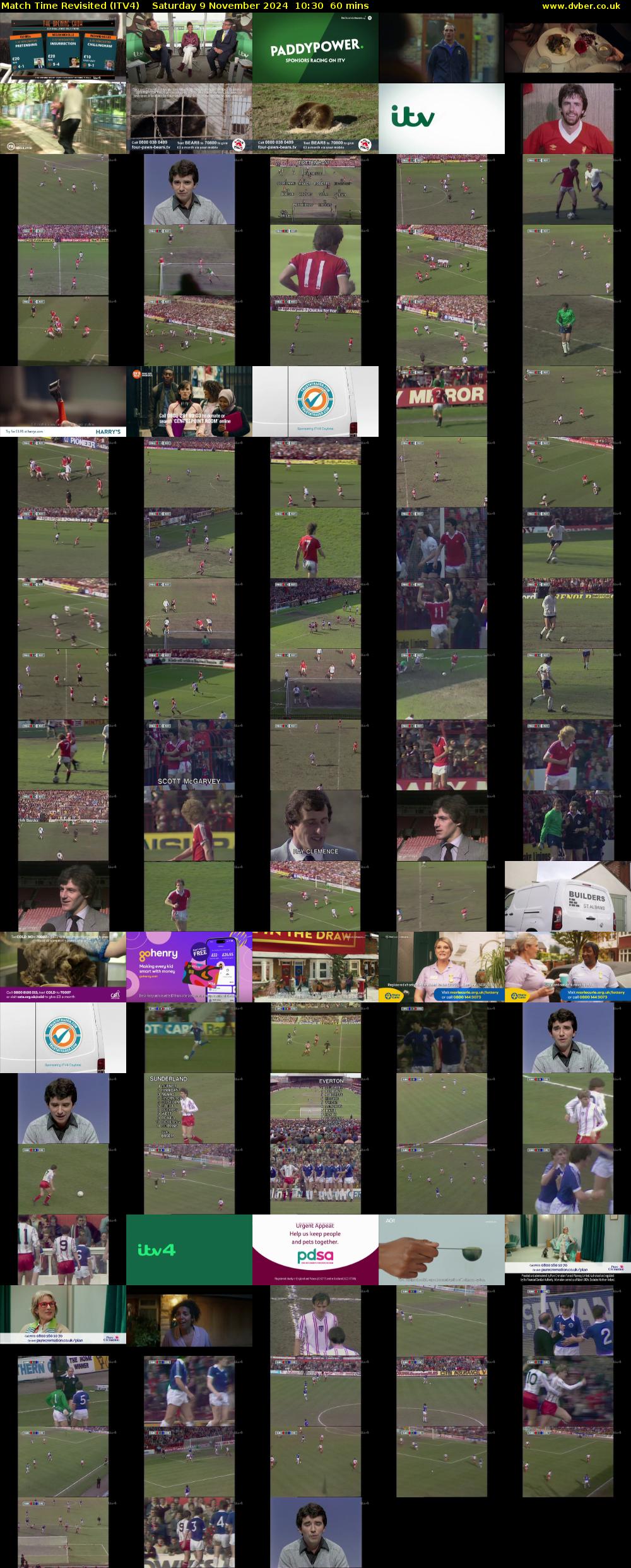 Match Time Revisited (ITV4) Saturday 9 November 2024 10:30 - 11:30