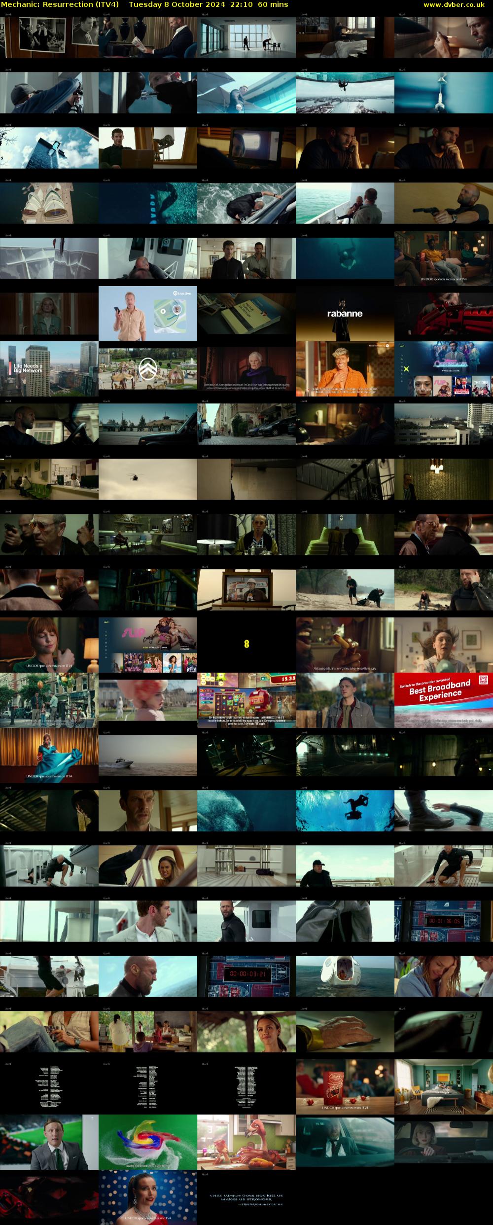 Mechanic: Resurrection (ITV4) Tuesday 8 October 2024 22:10 - 23:10