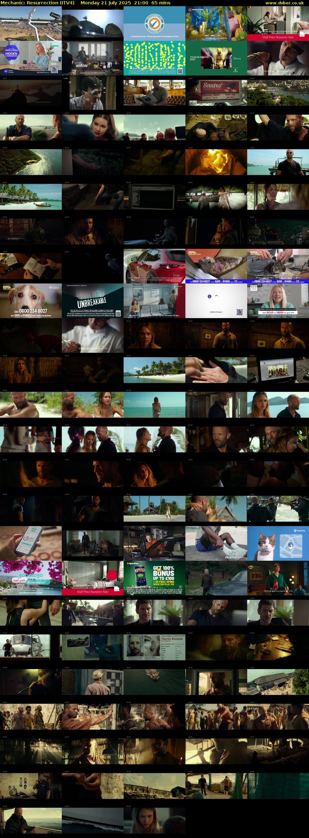 Mechanic: Resurrection (ITV4) Monday 21 July 2025 21:00 - 22:05