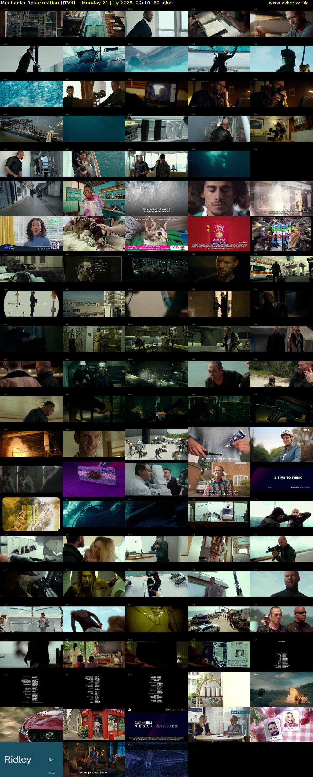 Mechanic: Resurrection (ITV4) Monday 21 July 2025 22:10 - 23:10