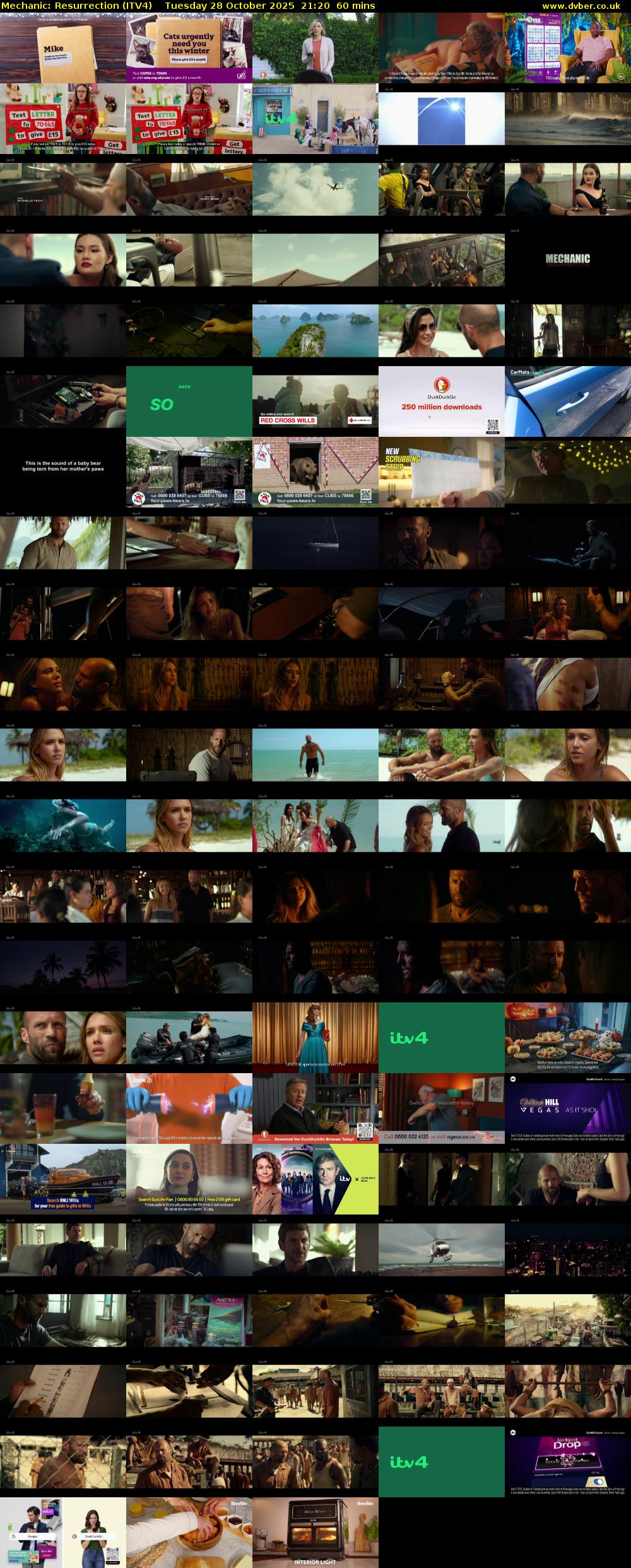 Mechanic: Resurrection (ITV4) Tuesday 28 October 2025 21:20 - 22:20