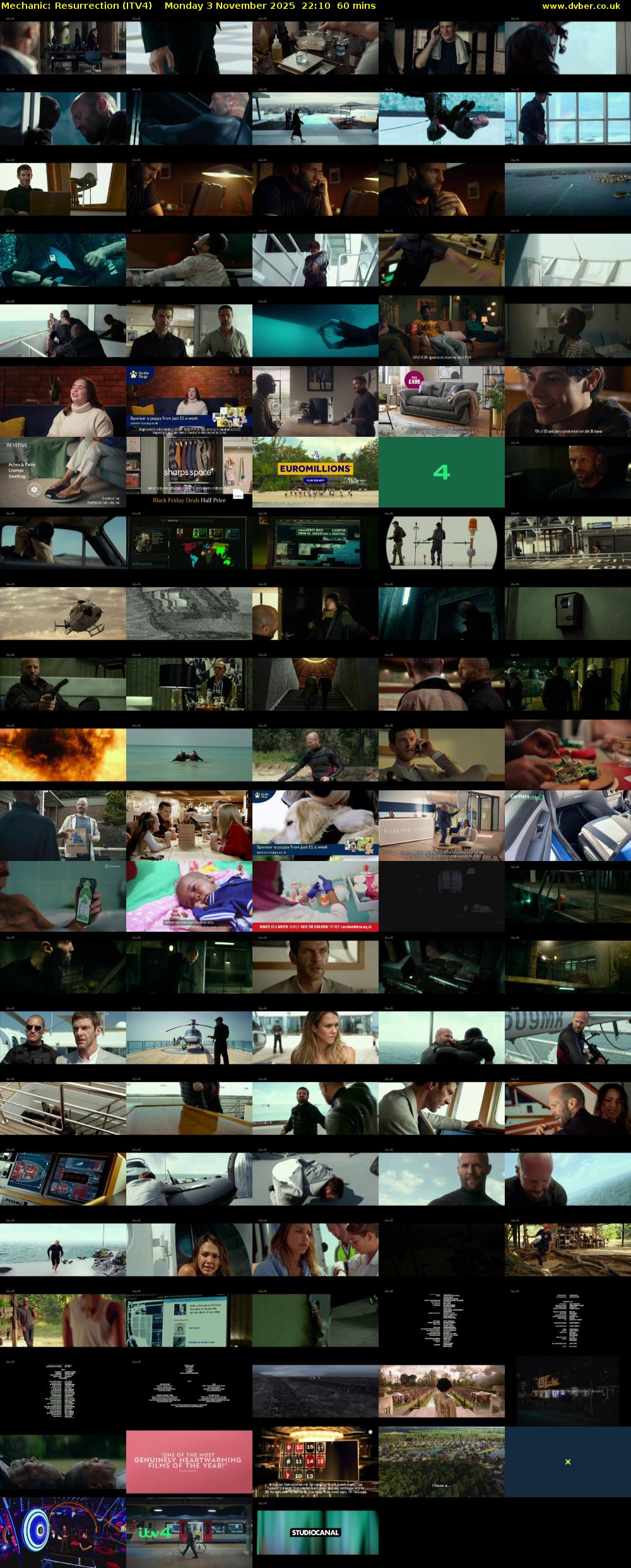 Mechanic: Resurrection (ITV4) Monday 3 November 2025 22:10 - 23:10